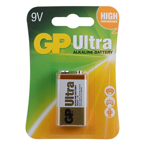 GP 9V Ultra Alkalin Pil