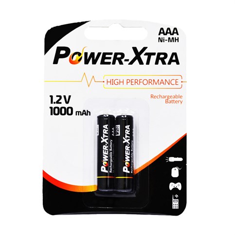 Power-Xtra 1.2V 1000 Mah AAA Size Şarjlı Pil - 2li Blister