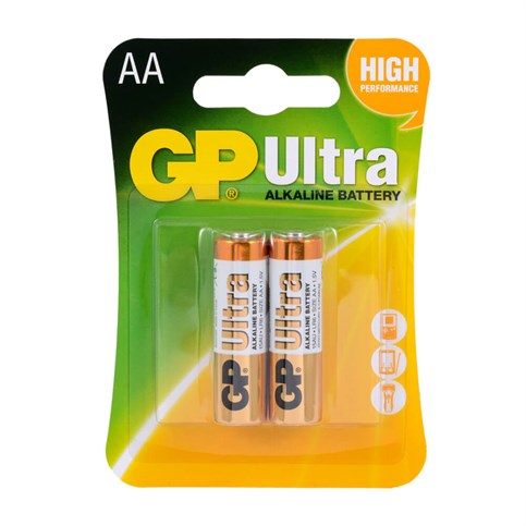 GP 2 x AA Size Ultra Alkalin Kalem Pil