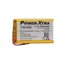 Power-Xtra PX975588 - 3.7V 5000 mAh Li-Polymer Pil -Devreli-3A
