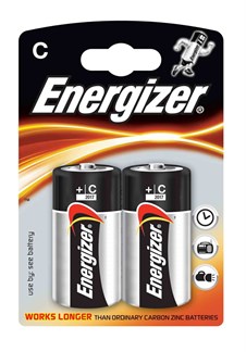 Energizer C Size Alkalin Orta Boy Pil 2'li