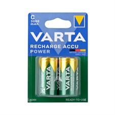 Varta Power Accu Ready 2 Use 3000 mAh Şarj Edilebilir C Size Orta Boy Pil 2'li